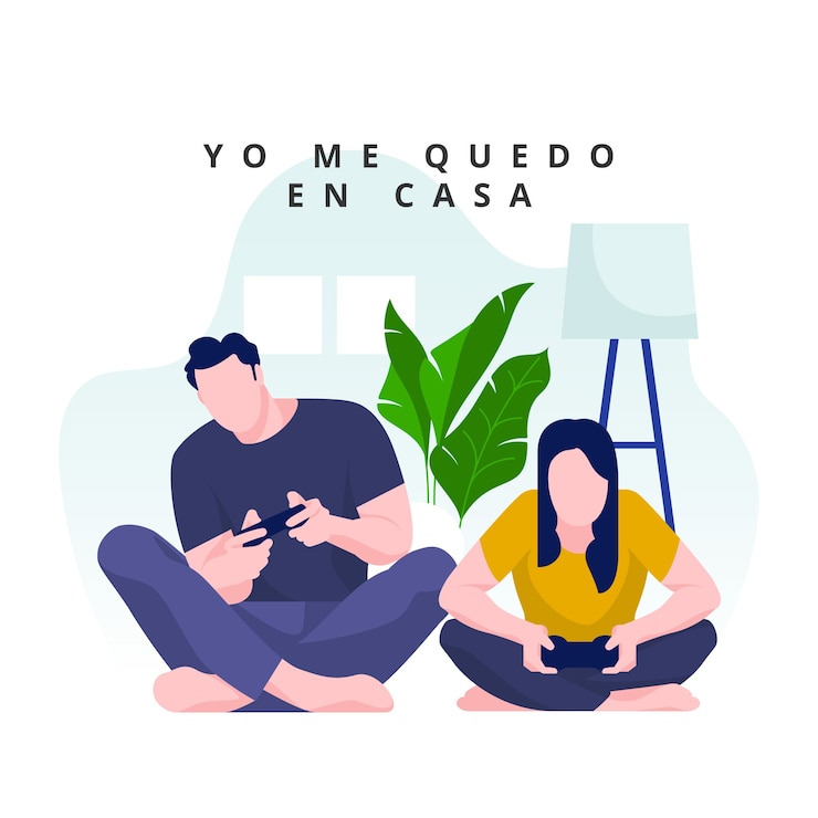 Vector gratuito pareja jugando juegos de video en casa