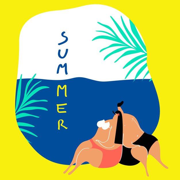 Parejas vacaciones de verano