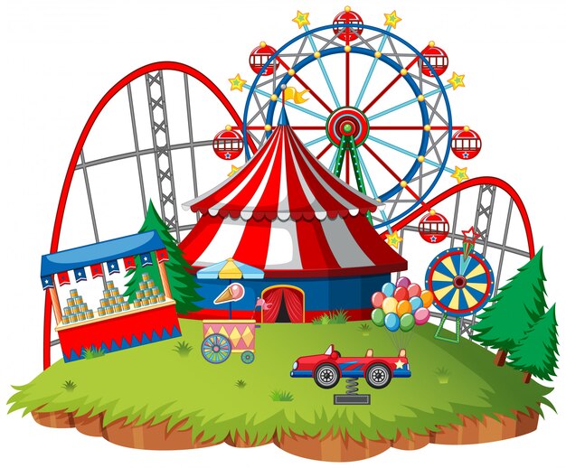Parque temático feria de diversión