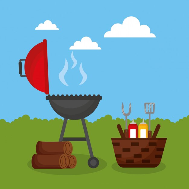 Parrilla al aire libre