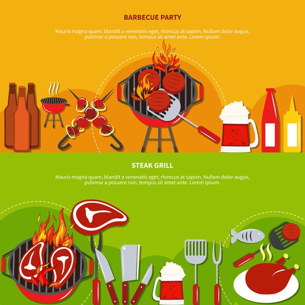 Parrilla de carne en la barbacoa