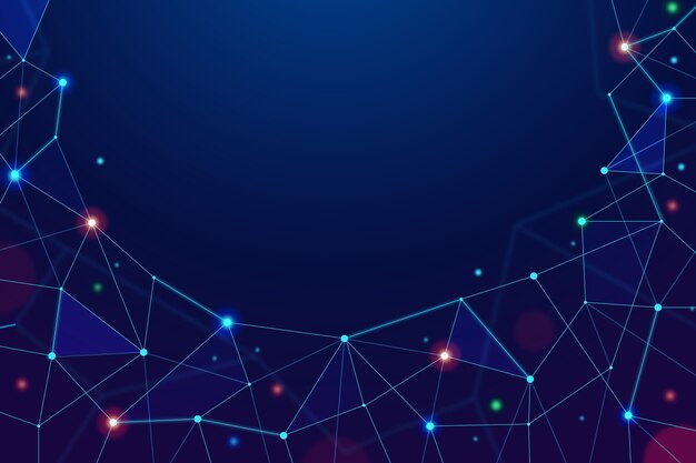 Partícula de tecnología realista abstracta de fondo
