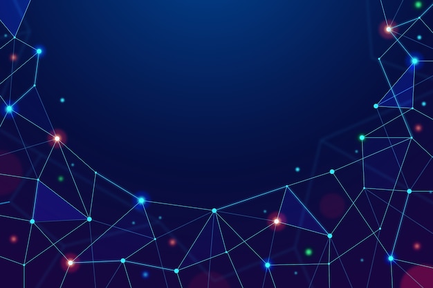 Partícula de tecnología realista abstracta de fondo