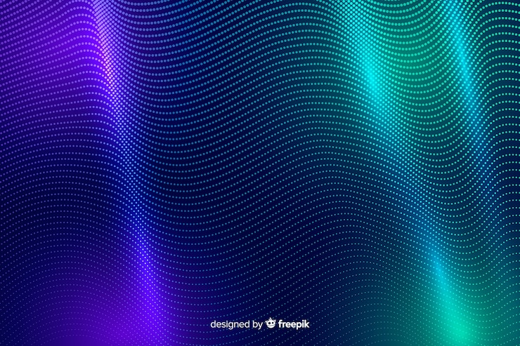 Vector gratuito las partículas brillantes abstractas forman el fondo