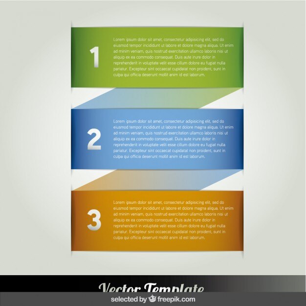 Pasos banner infográficas coloridas