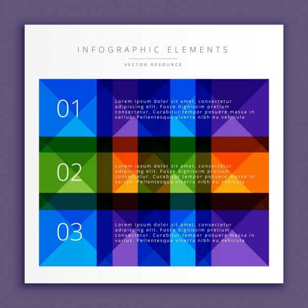 Vector gratuito pasos de infografía colorido