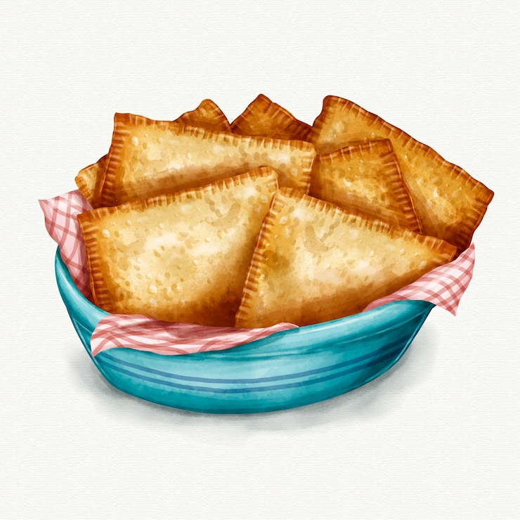Vector gratuito pastel de acuarela comida brasileña