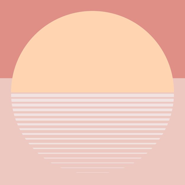 Pastel naranja atardecer fondo vector estética