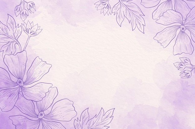 Pastel en polvo con elementos dibujados a mano - fondo