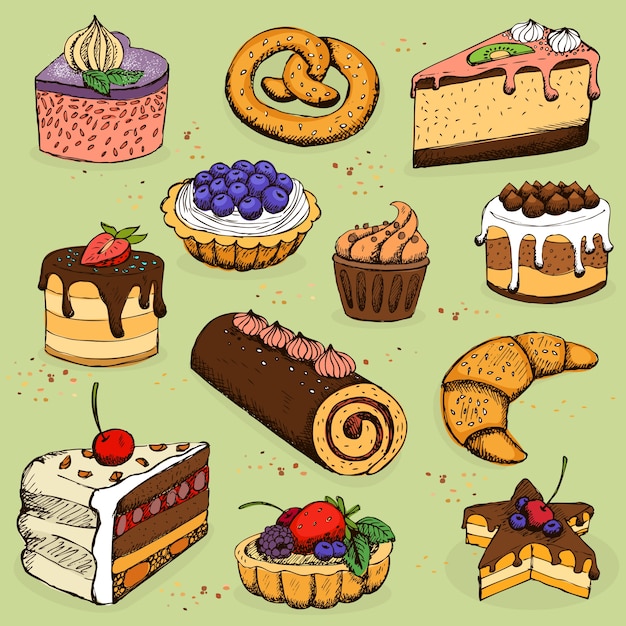 Pasteles y productos de harina para panadería, pastelería