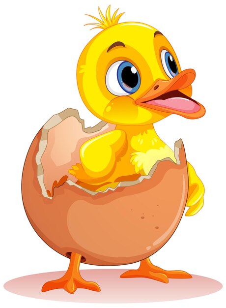 Patito saliendo del huevo