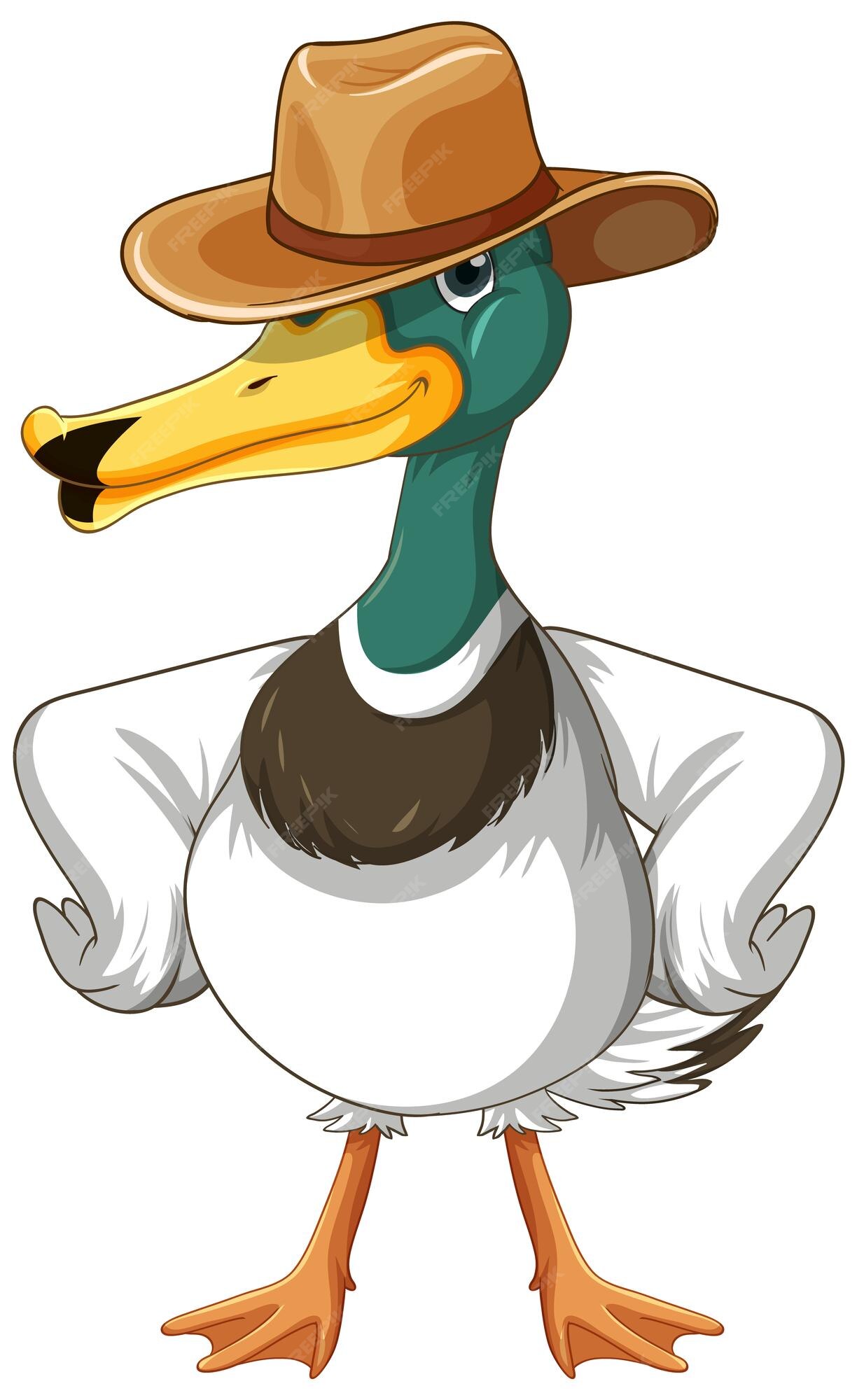 Pato salvaje sombrero de vaquero | Vector Gratis