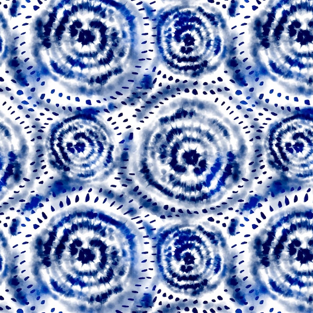 Patrón de acuarela shibori