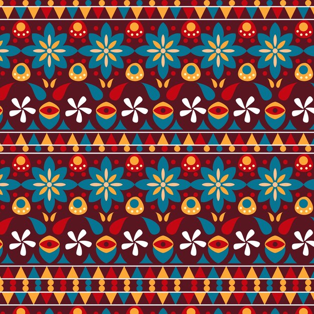 Patrón africano plano