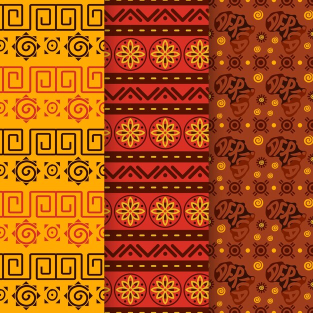 Patrón africano plano