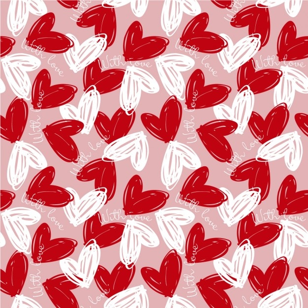 Vector gratuito patrón con amor