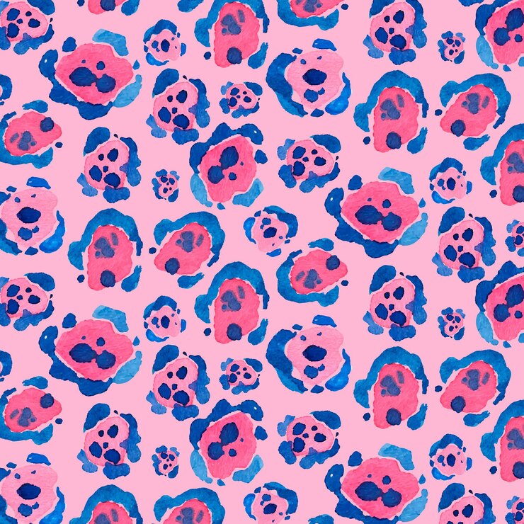 Vector gratuito patrón de animal print pintado a mano