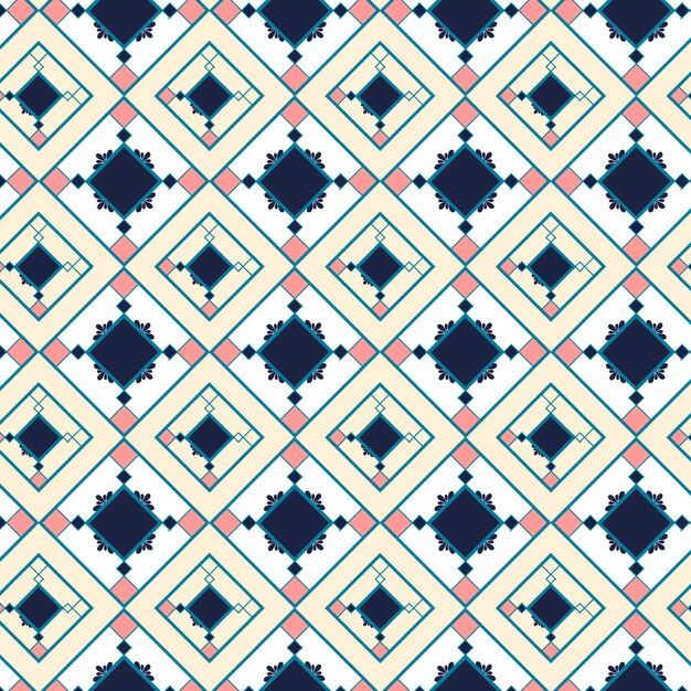 Patrón arabesco creativo de diseño plano