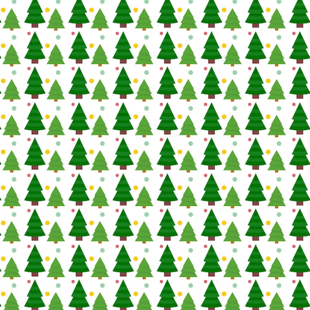 Patrón de árbol verde de Navidad