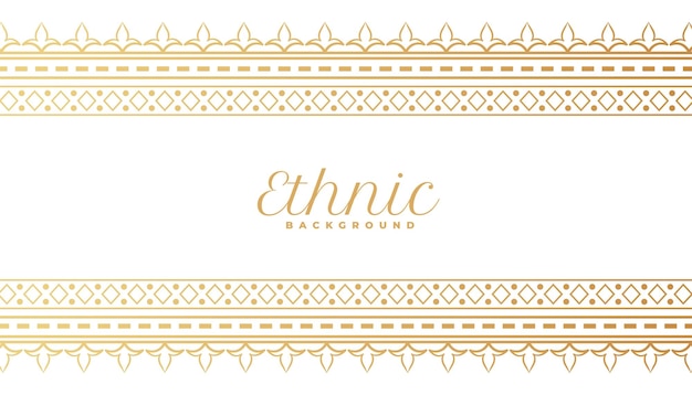 Patrón de arte étnico clásico para un fondo dorado tradicional y ornamentado
