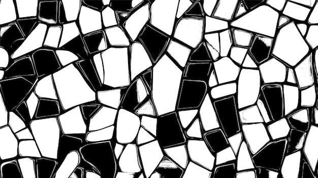 patrón de azulejos de mosaico negro
