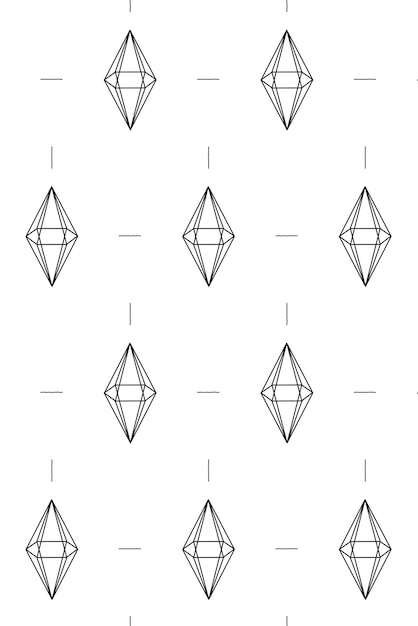 Patrón de bipirámide hexagonal 3D sin costuras en un vector de fondo blanco