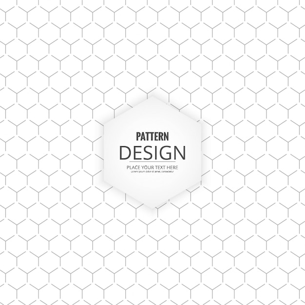 Patrón blanco y negro con hexágonos