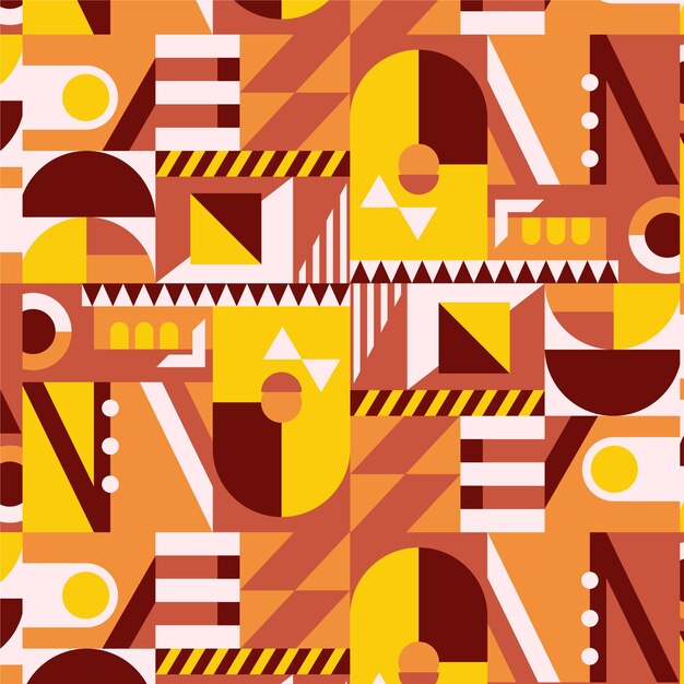 Patrón de bloqueo de color de diseño plano
