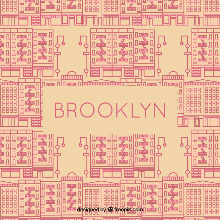 Vector gratuito patrón de brooklyn