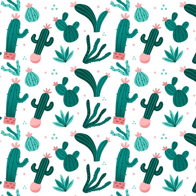 Patrón de cactus