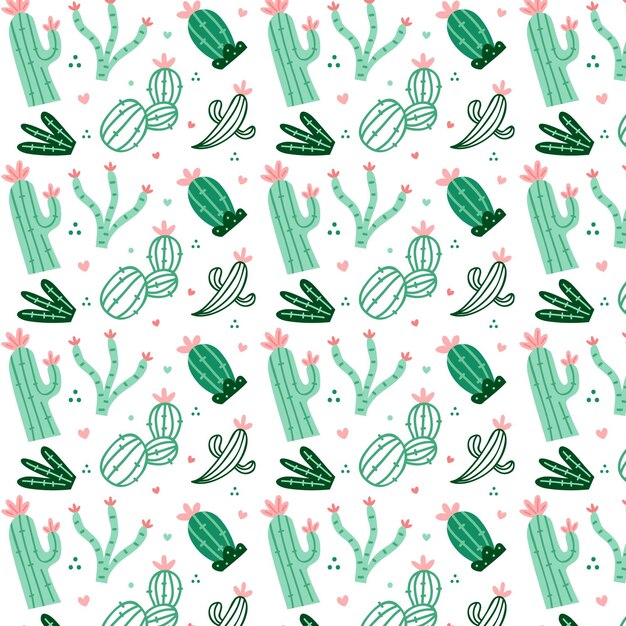 Patrón de cactus