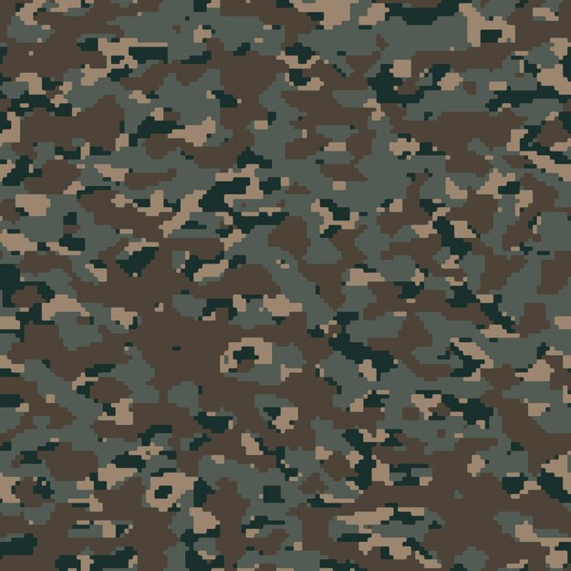 patrón de camuflaje digital de diseño plano
