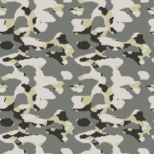 patrón de camuflaje digital de diseño plano