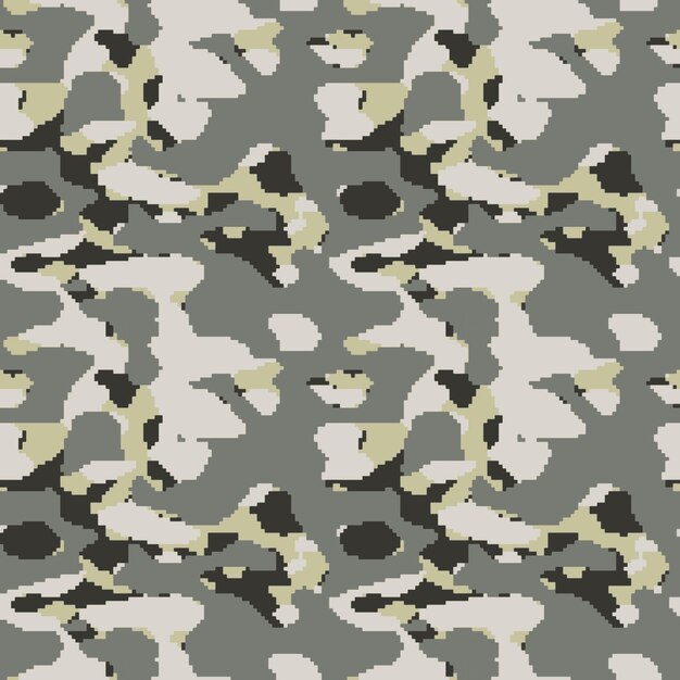 patrón de camuflaje digital de diseño plano