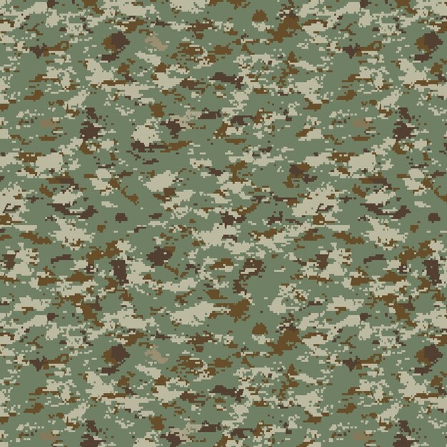 patrón de camuflaje digital de diseño plano