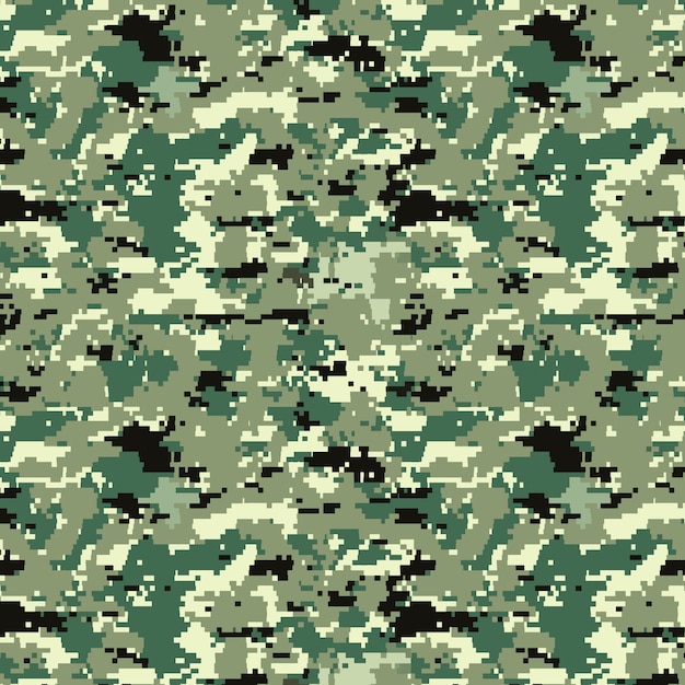 patrón de camuflaje digital de diseño plano