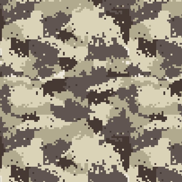 Patrón de camuflaje digital de diseño plano