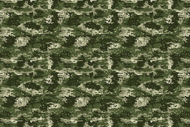 Patrón de camuflaje digital de diseño plano