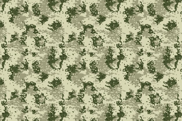 Patrón de camuflaje digital de diseño plano