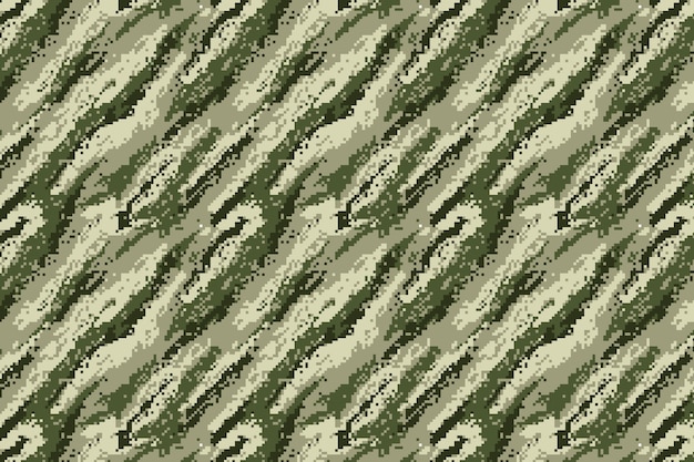Patrón de camuflaje digital de diseño plano