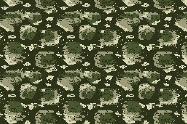 patrón de camuflaje digital de diseño plano