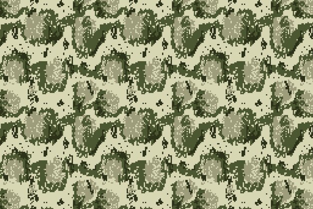 Patrón de camuflaje digital de diseño plano