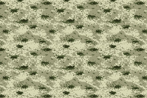Patrón de camuflaje digital de diseño plano