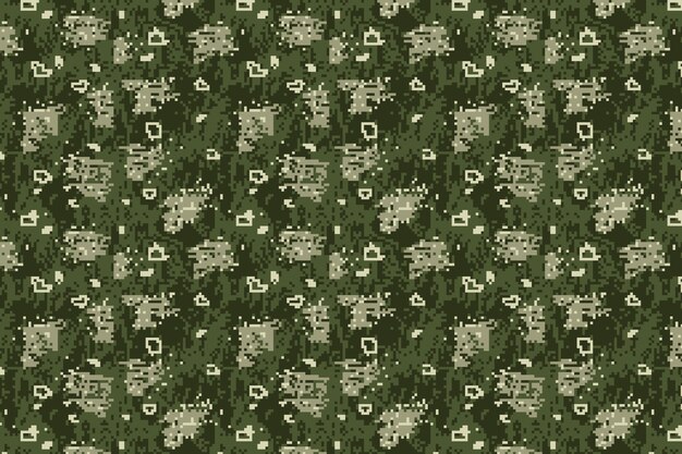 patrón de camuflaje digital de diseño plano