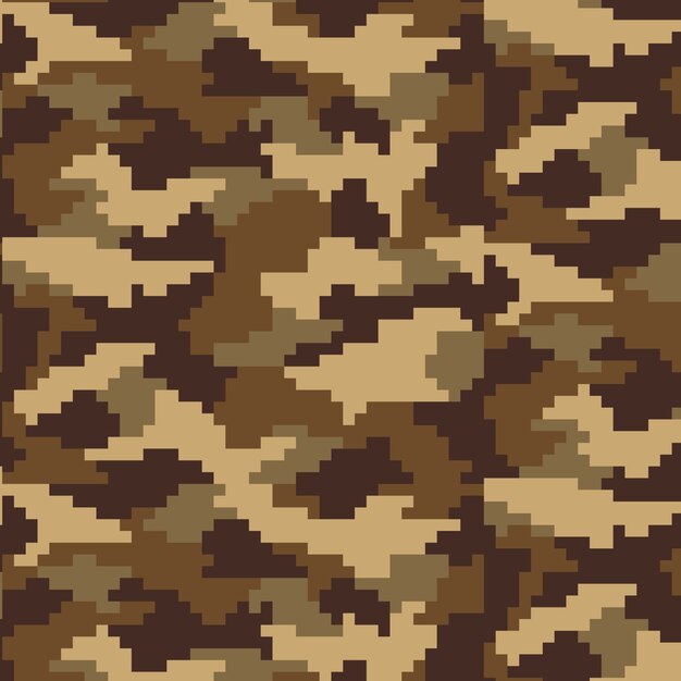 Patrón de camuflaje digital de diseño plano