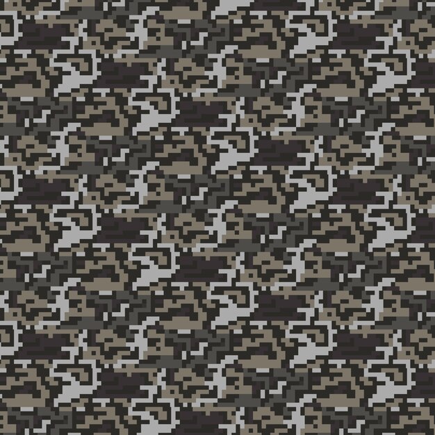 Patrón de camuflaje digital de diseño plano