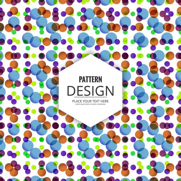 Vector gratuito patrón de círculos semitransparentes de colores