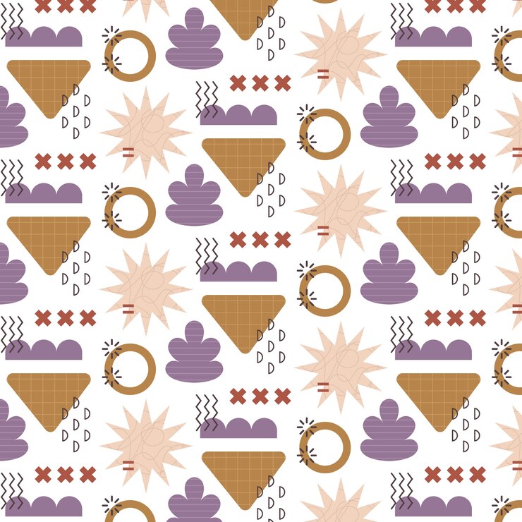 Vector gratuito patrón de collage recortado de diseño plano
