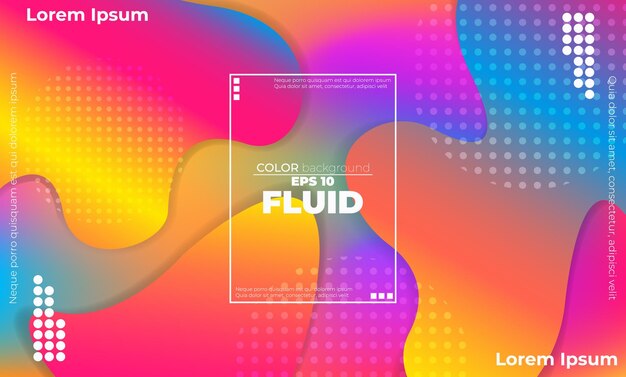 Patrón de color de onda fluida abstracta de fondo degradado líquido de color neón con estilo de movimiento dinámico geométrico moderno Adecuado para papel tapiz Banner Fondo Tarjeta Libro Ilustración página de inicio
