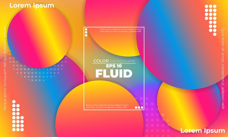 Vector gratuito patrón de color de onda fluida abstracta de fondo degradado líquido de color neón con estilo de movimiento dinámico geométrico moderno adecuado para papel tapiz banner fondo tarjeta libro ilustración página de inicio
